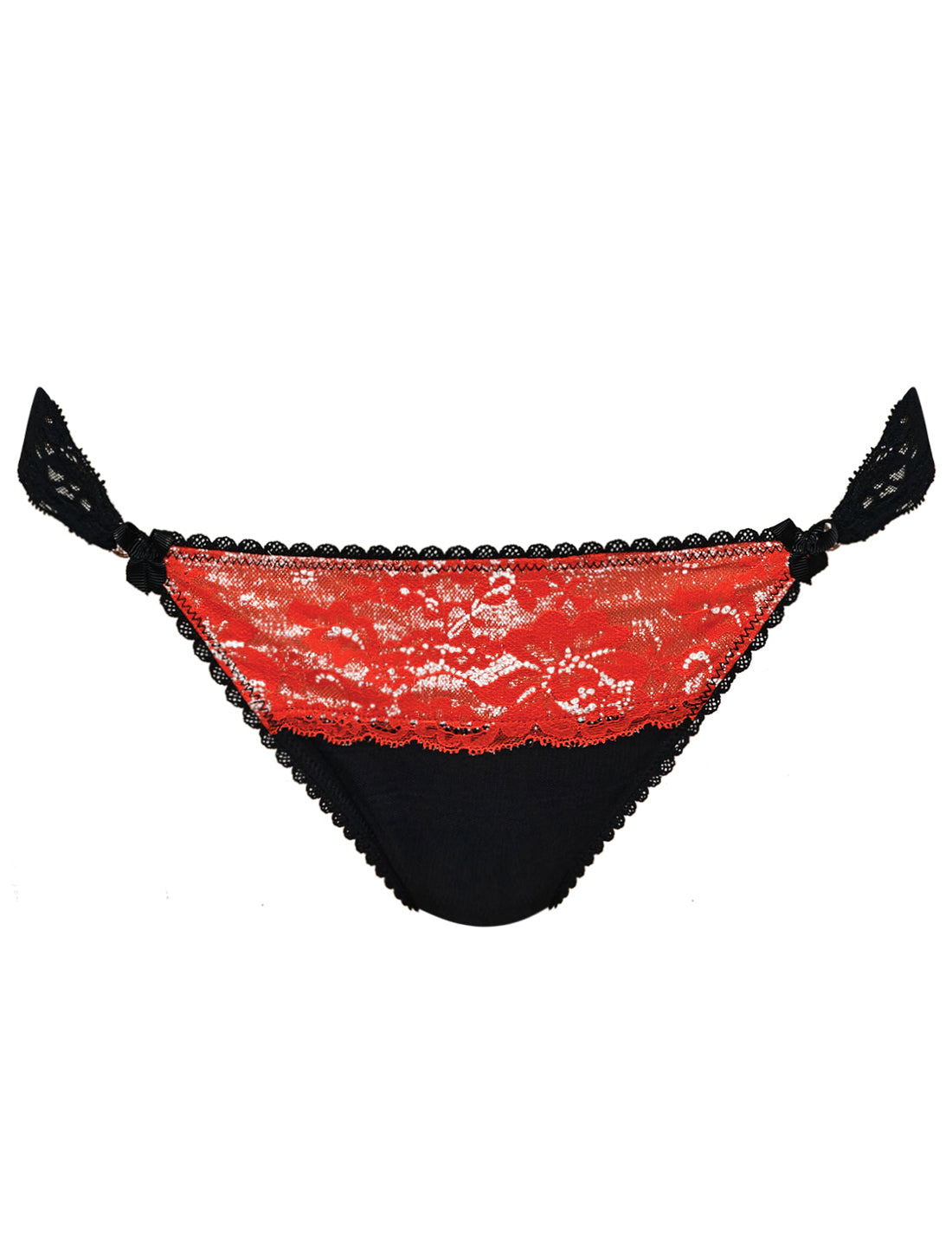 Harmony in Red Satin Side Knicker