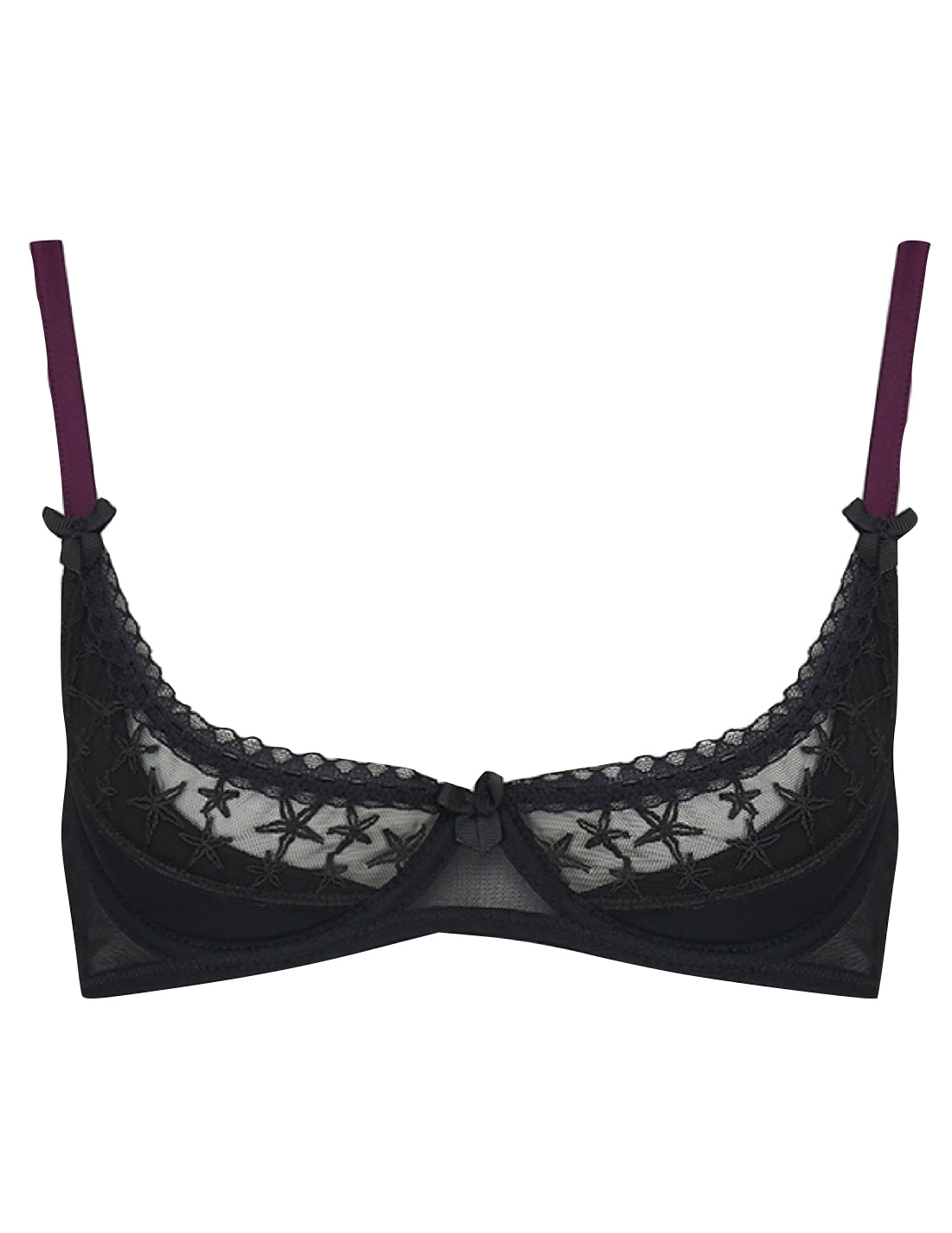 Starry Night Ouvert Demi Cup Bra - Mimi Holliday